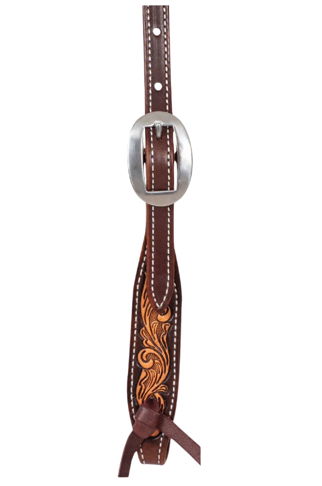 Chocolate_Framed_Floral_Browband_Headstall