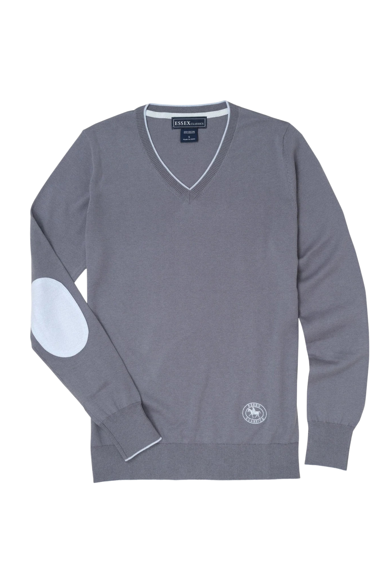 Slate Grey Trey V-Neck Sweater
