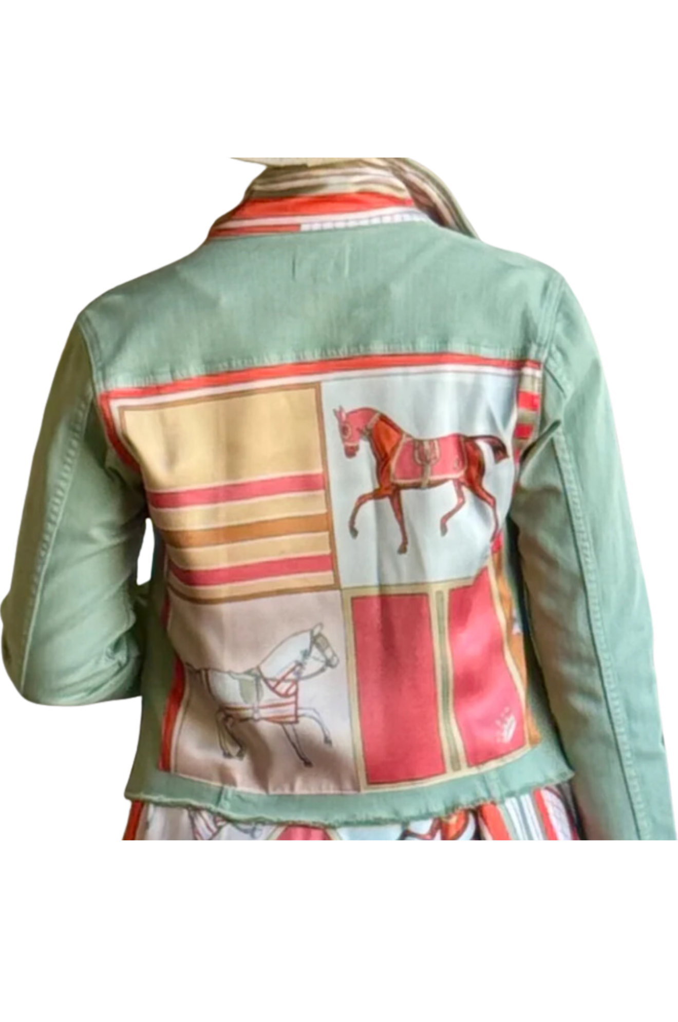 THE TEALEAF GREEN DENIM JACKET