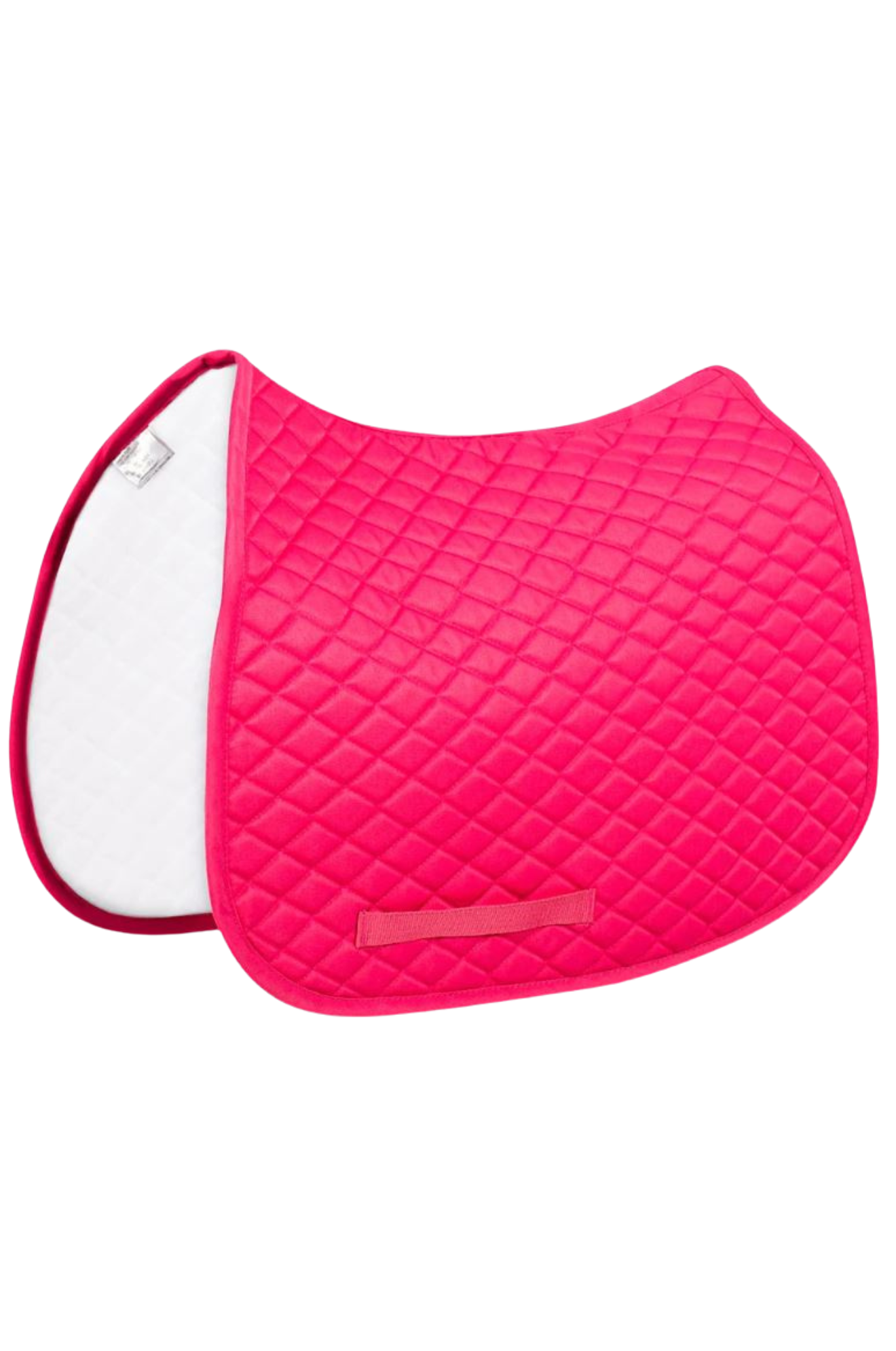 TuffRider basic pony saddle pad with diamond quilting and a flannel underside.