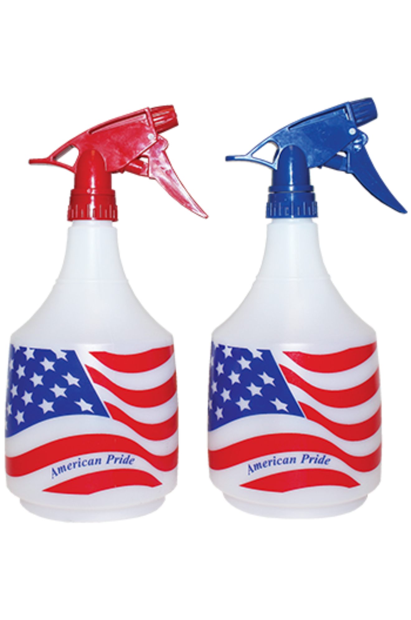A set of three 36 oz. PVC spray bottles with adjustable nozzles.