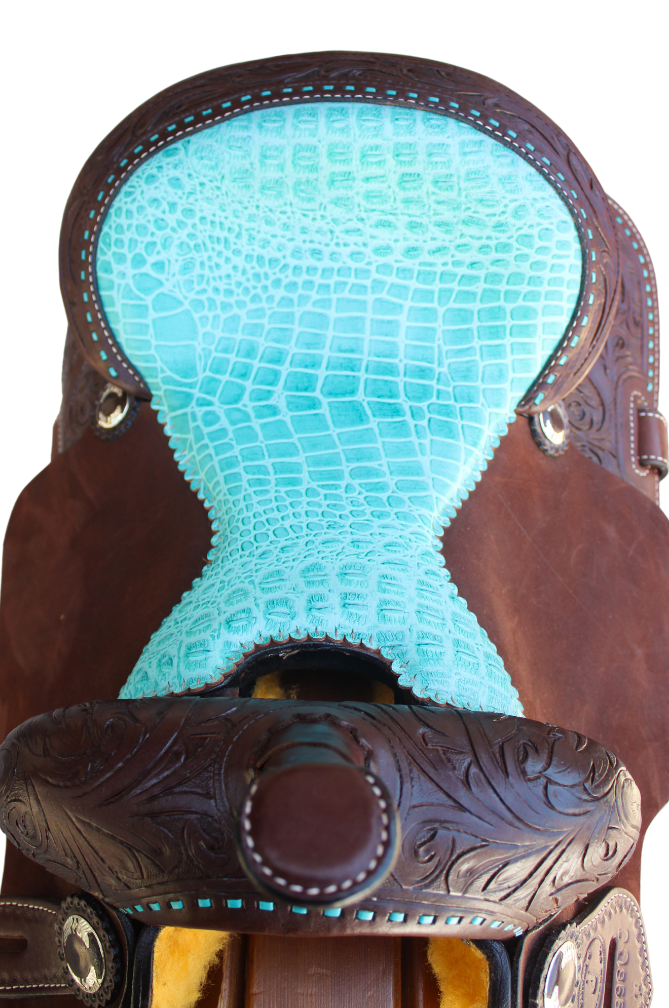 CIRCLE J TOOLED BARREL SADDLE