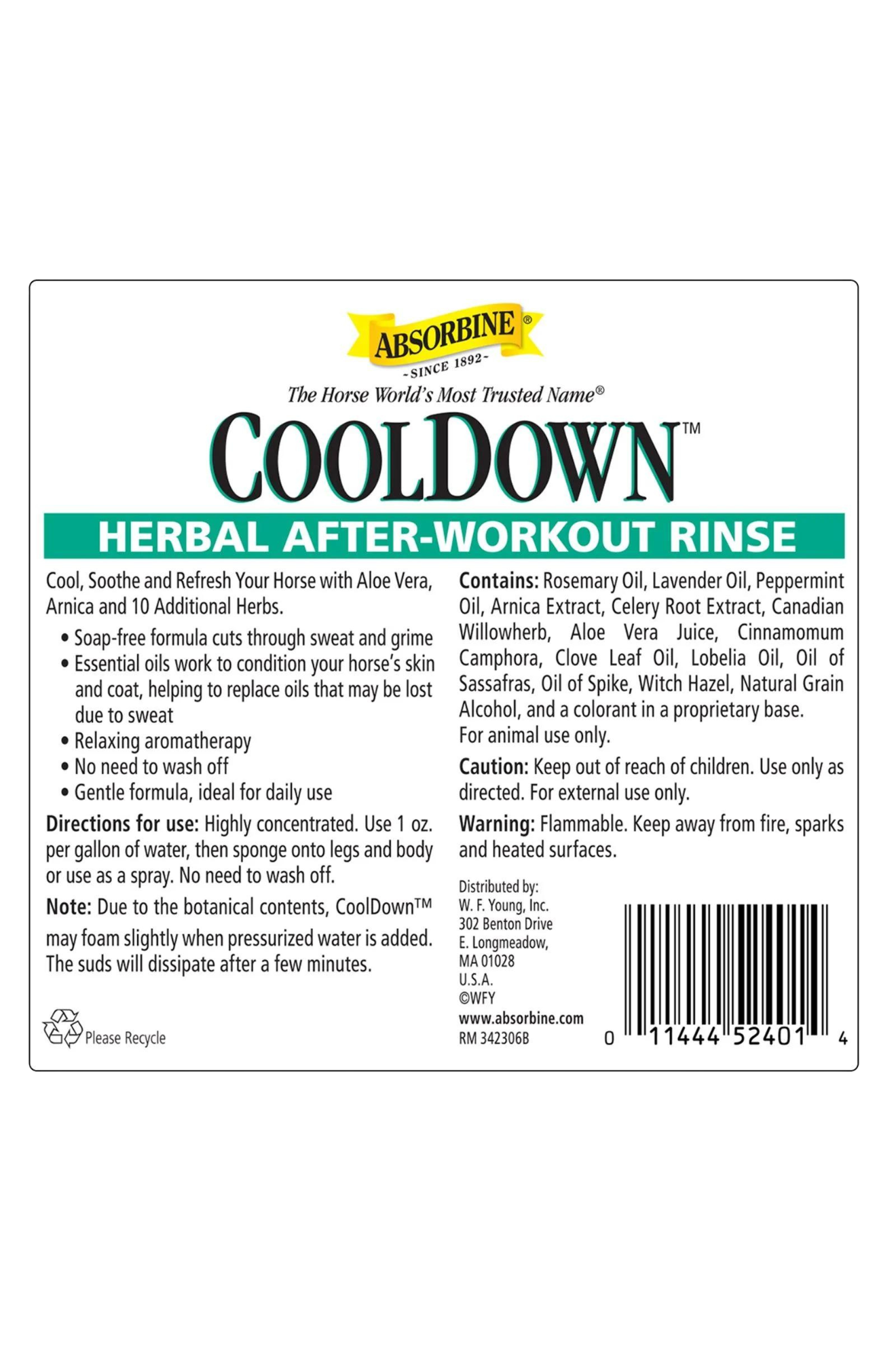 ABSORBINE COOLDOWN HERBAL RINSE