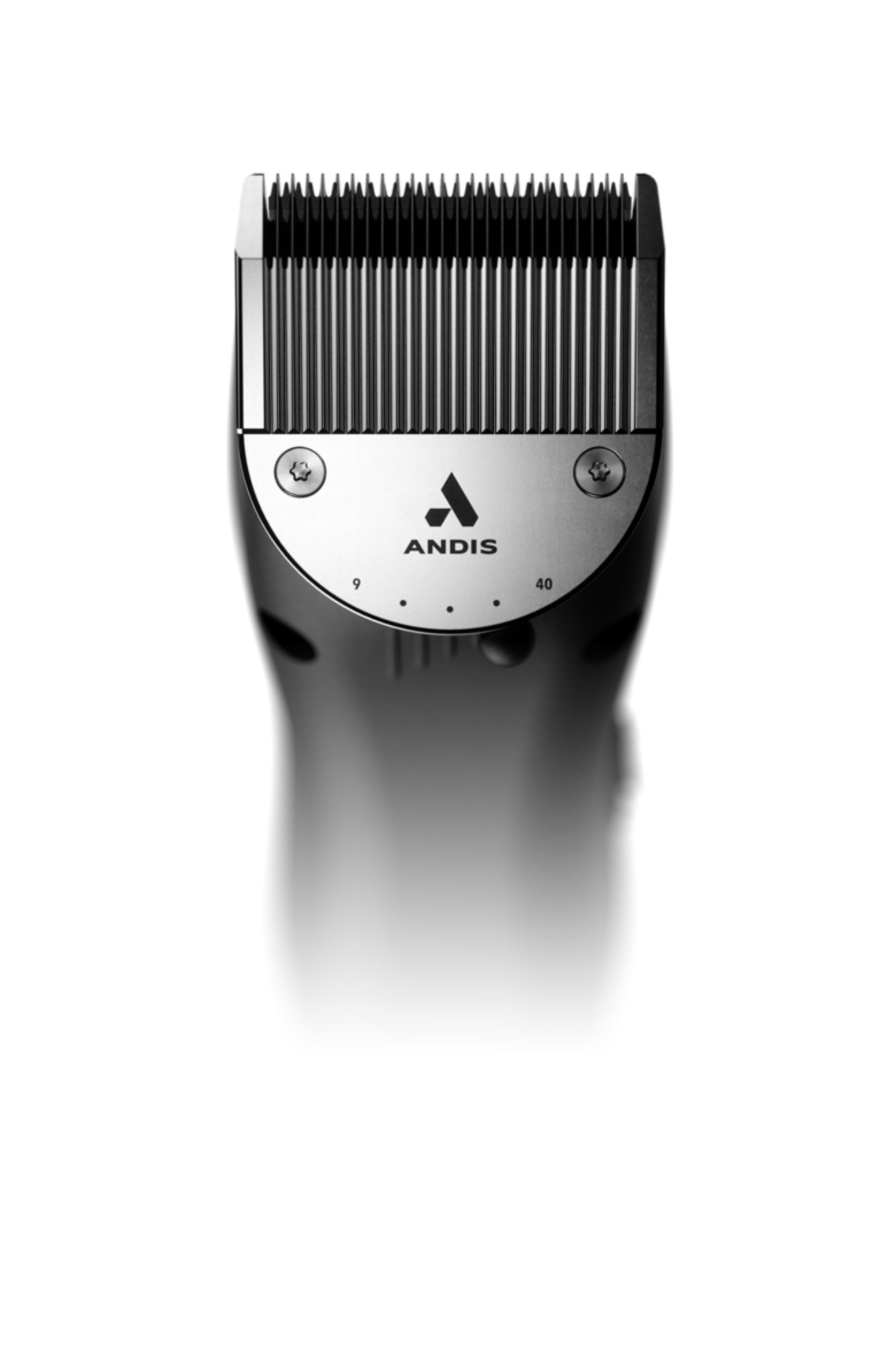 A cordless clipper with a blue body and black detailing, featuring the ANDIS logo on the front.