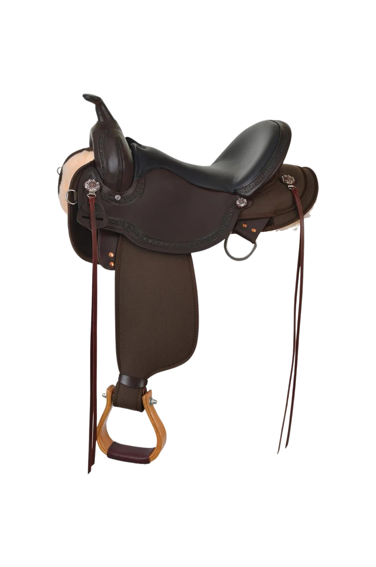 Circle J Cordura/Leather Trail Saddle