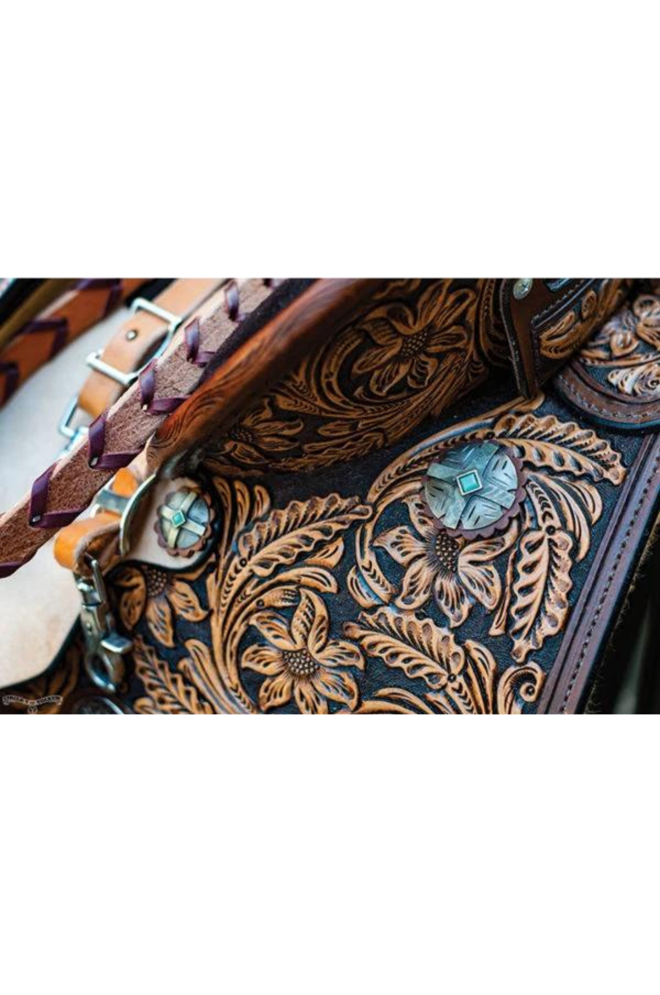 Circle Y Josey Gold Buckle Cash Saddle