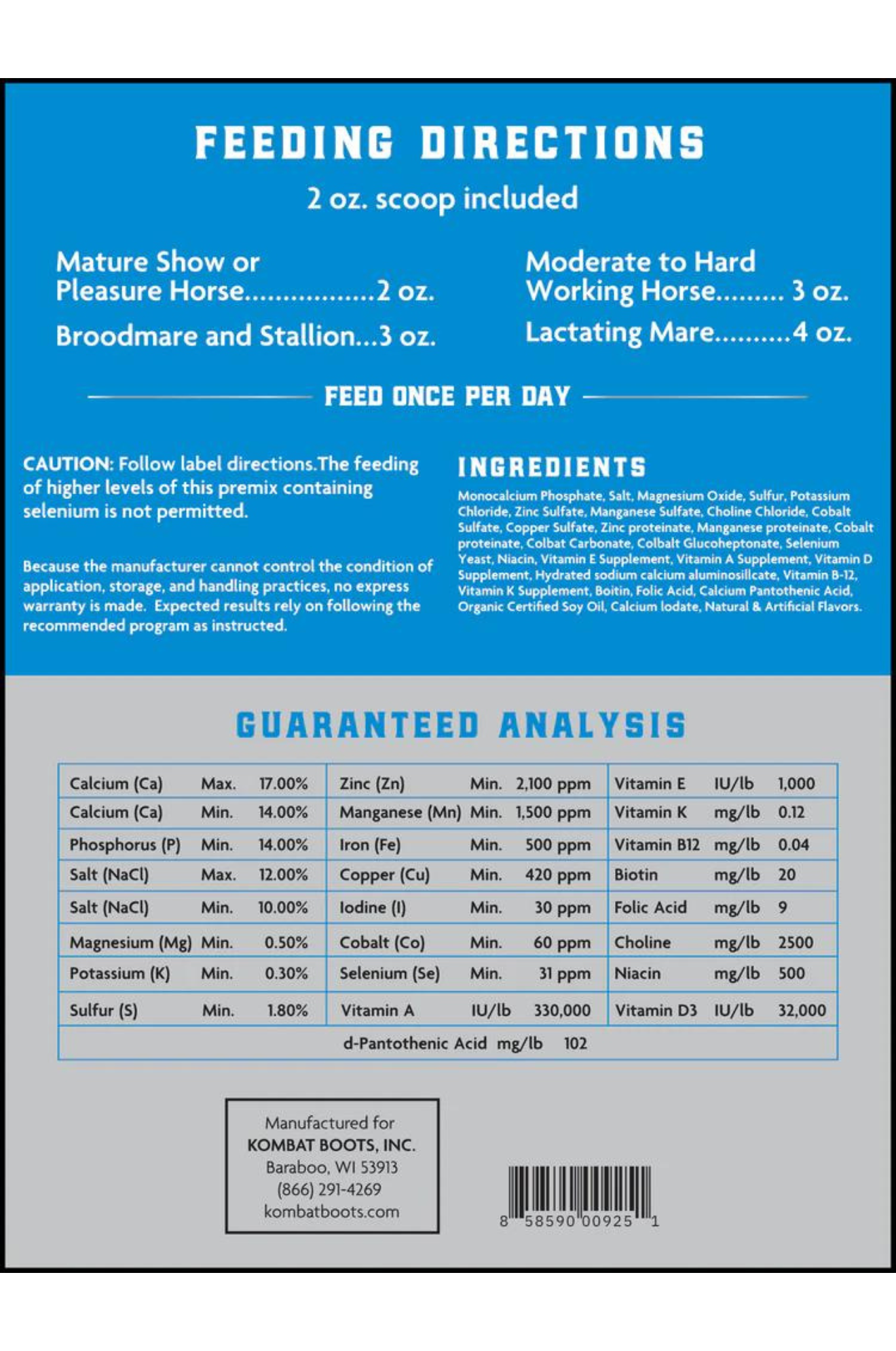 Kombat Kool For Horses