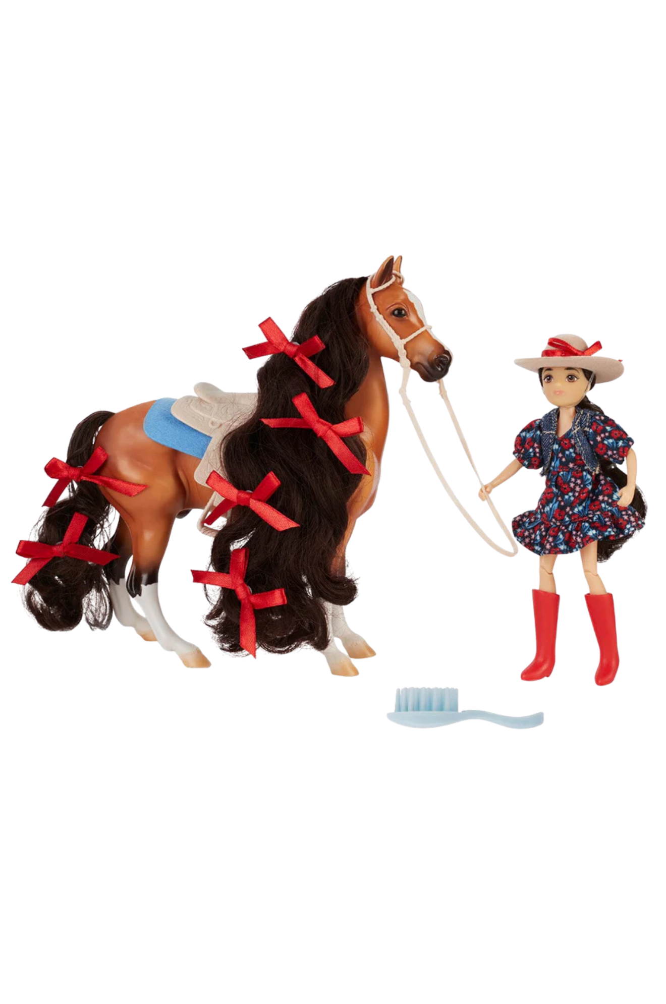 Western Rider and Brushable Horse Set