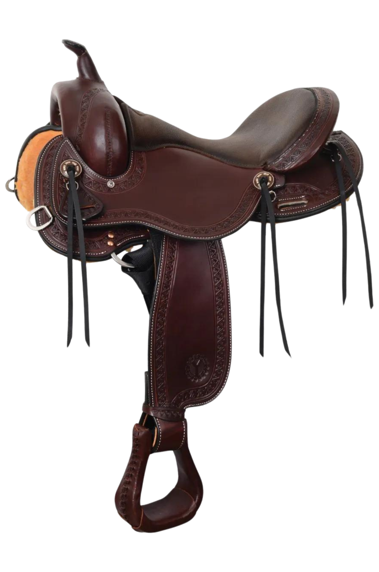 Circle Y Bluestem Wood Tree Trail Saddle