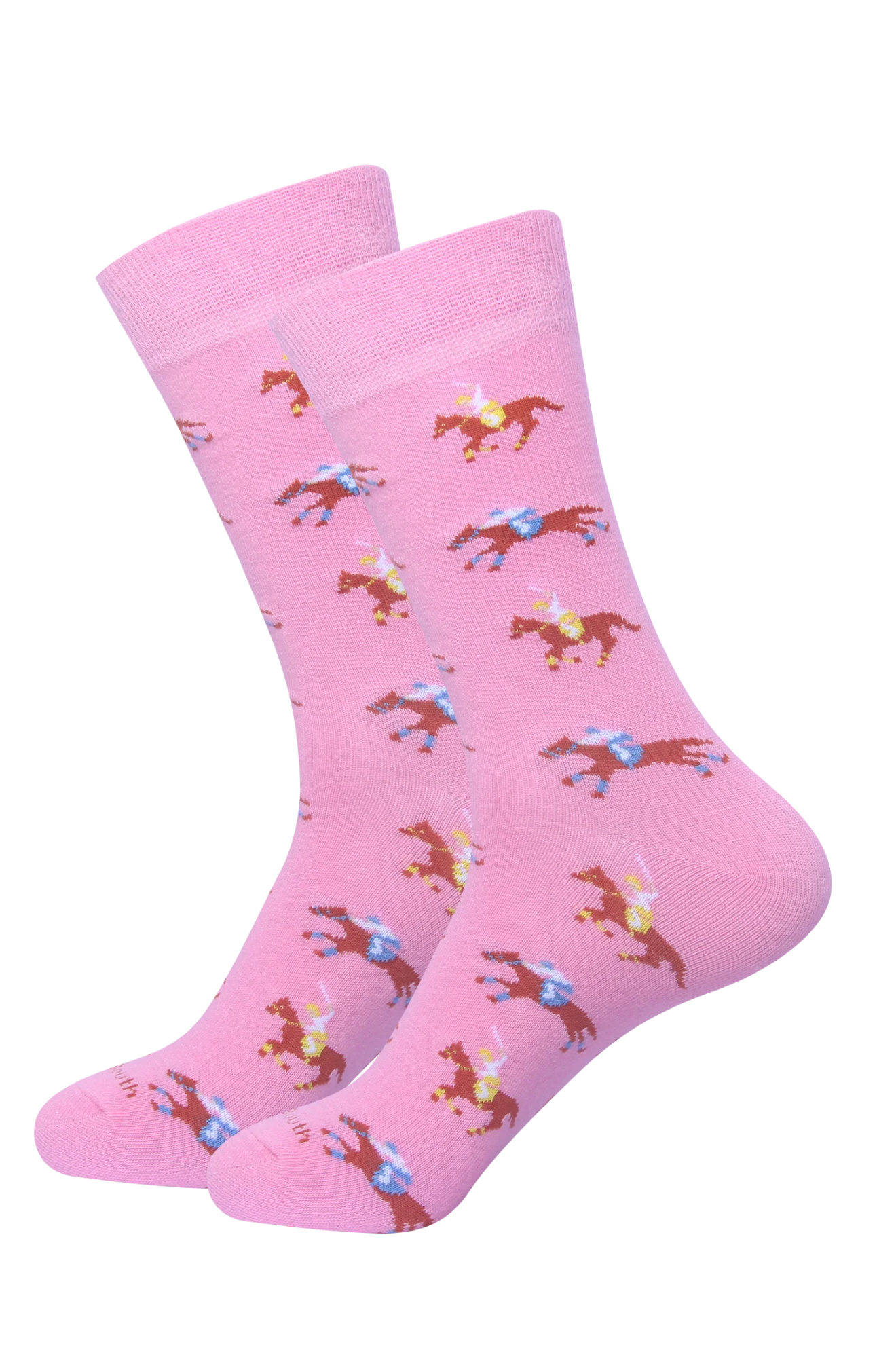 HORSE RACING DOWN THE STRETCH SOCKS