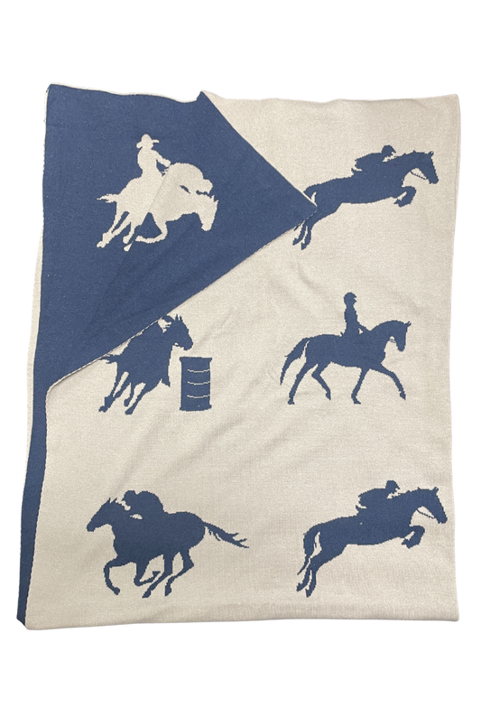 TACK SHACK HORSE RIDING THROW