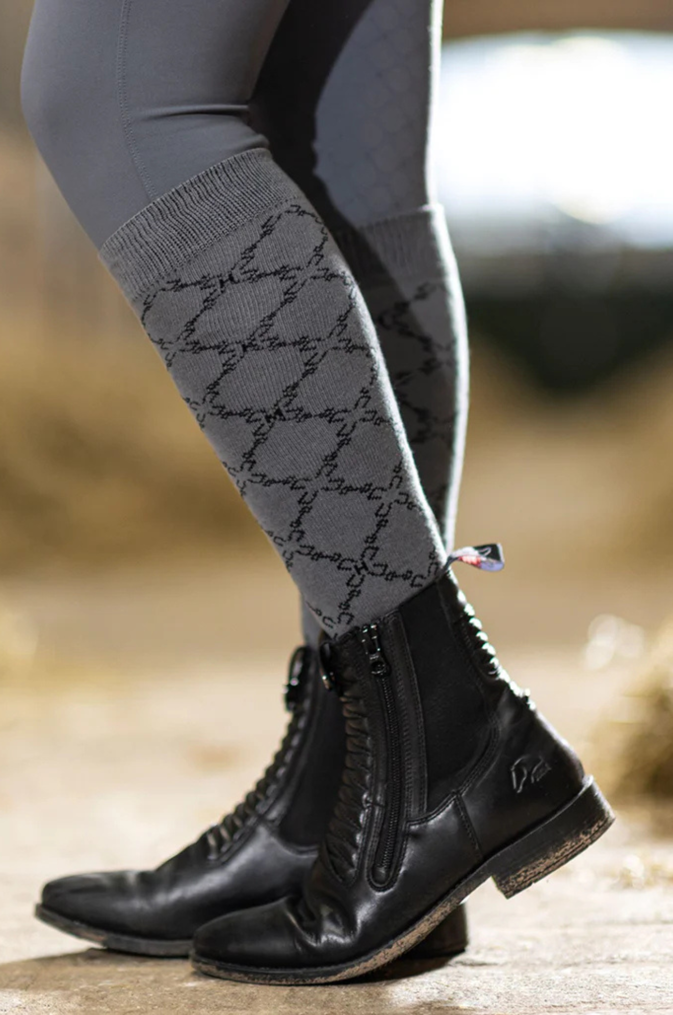 HKM ROSEWOOD TALL BOOT SOCKS disc