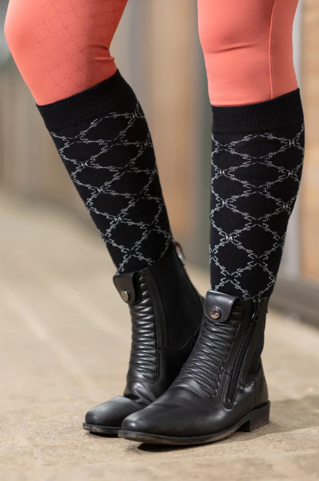 HKM ROSEWOOD TALL BOOT SOCKS disc