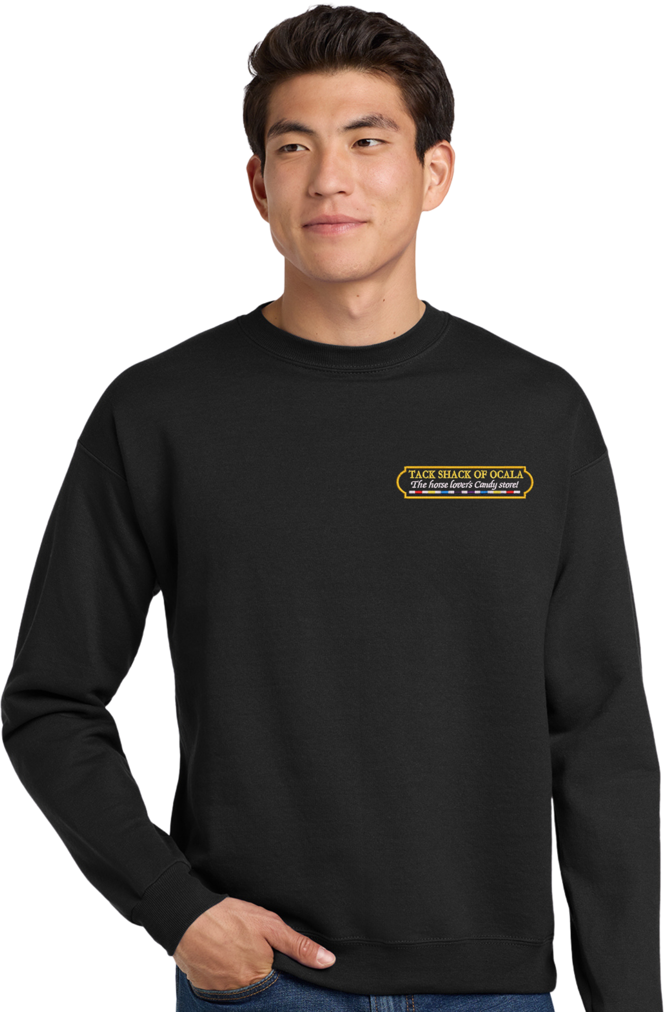 P160 CREWNECK SWEATHER WITH TACK SHACK LOGO