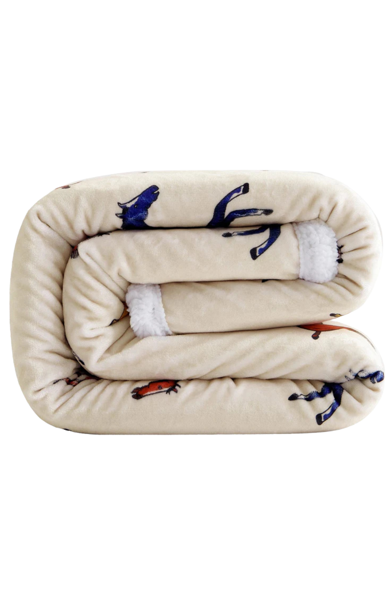 Wild Horses Campfire Sherpa Throw