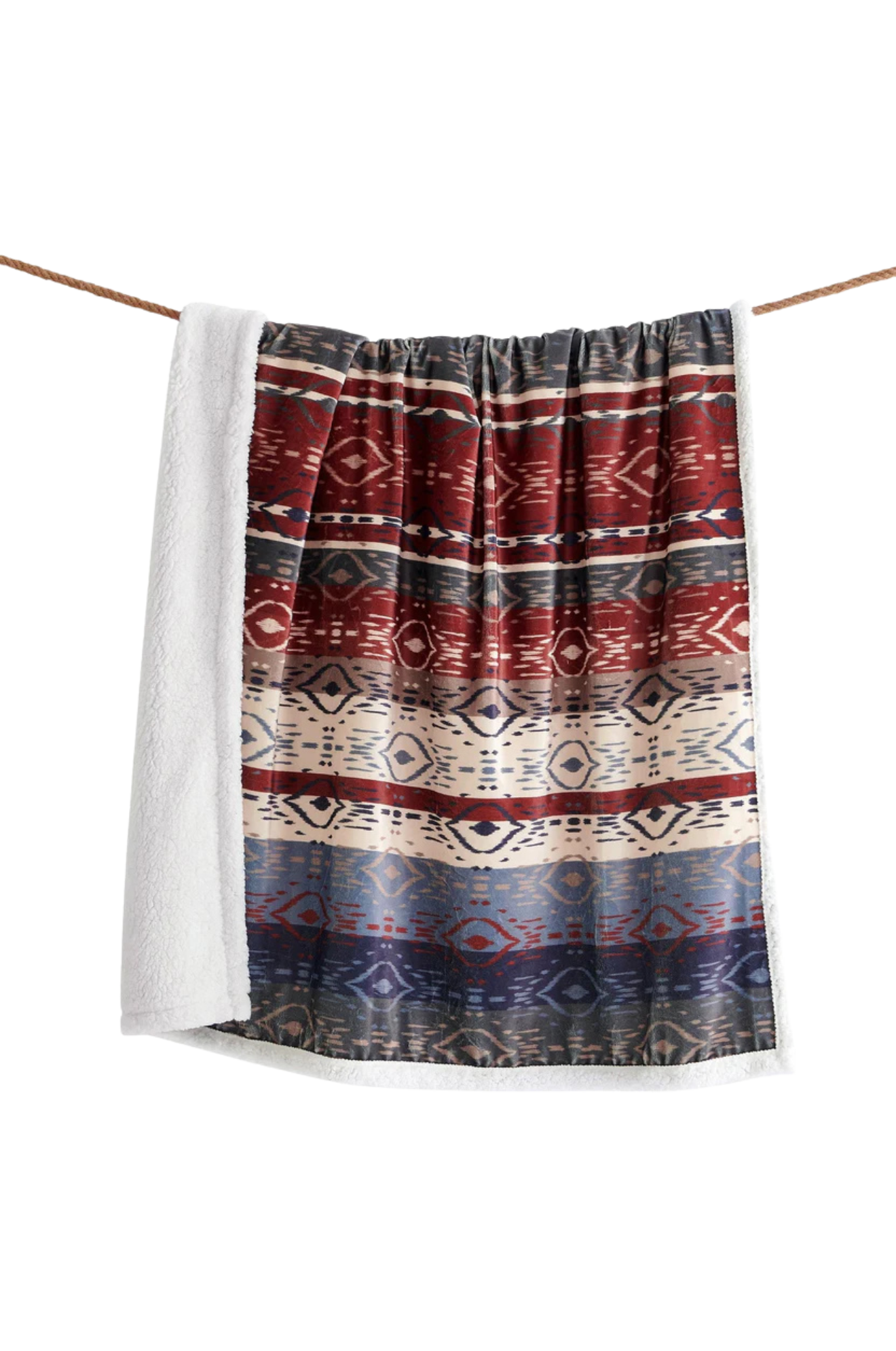 HOME RANGE AZTEC SHERPA THROW disc
