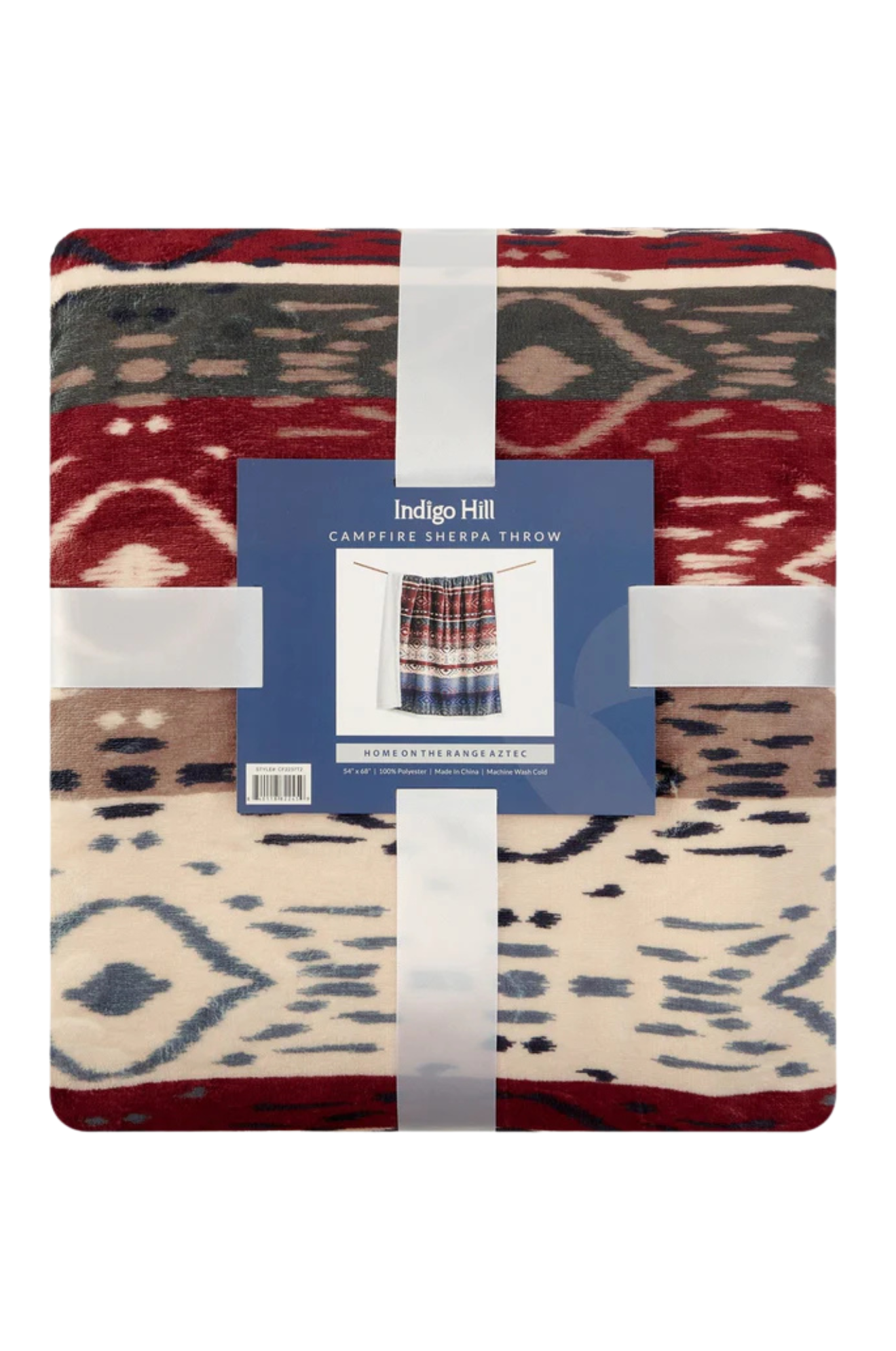 HOME RANGE AZTEC SHERPA THROW disc