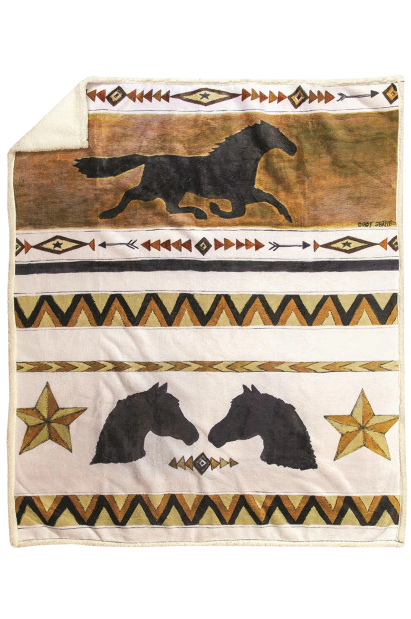 Western Borders Sherpa Throw