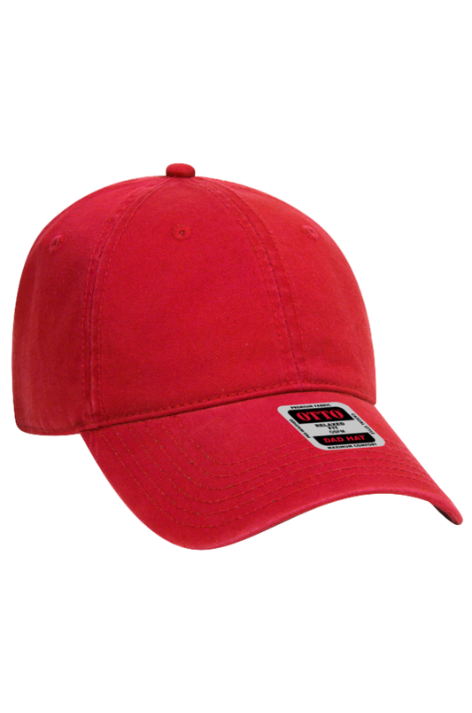 Red baseball cap on a white background