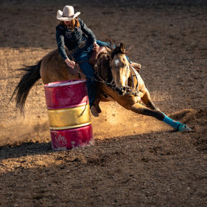 Shop lightweight barrel saddles designed for speed, control, and rider confidence.