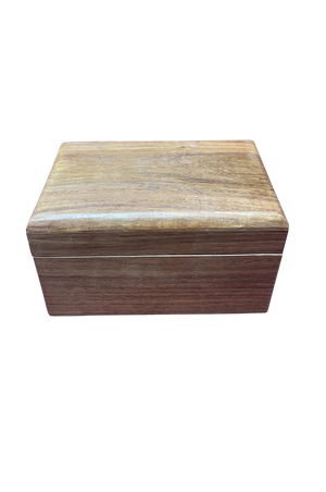 curved top wood business card holder