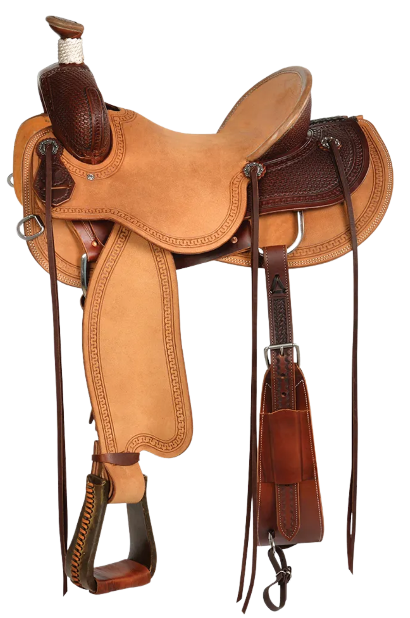 Barton Ranch - 1/4 Basket Stamp Saddle