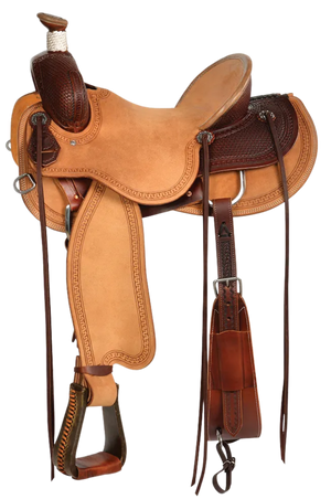Barton Ranch - 1/4 Basket Stamp Saddle