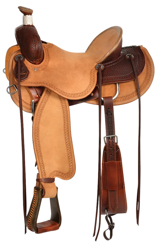 Barton Ranch - 1/4 Basket Stamp Saddle