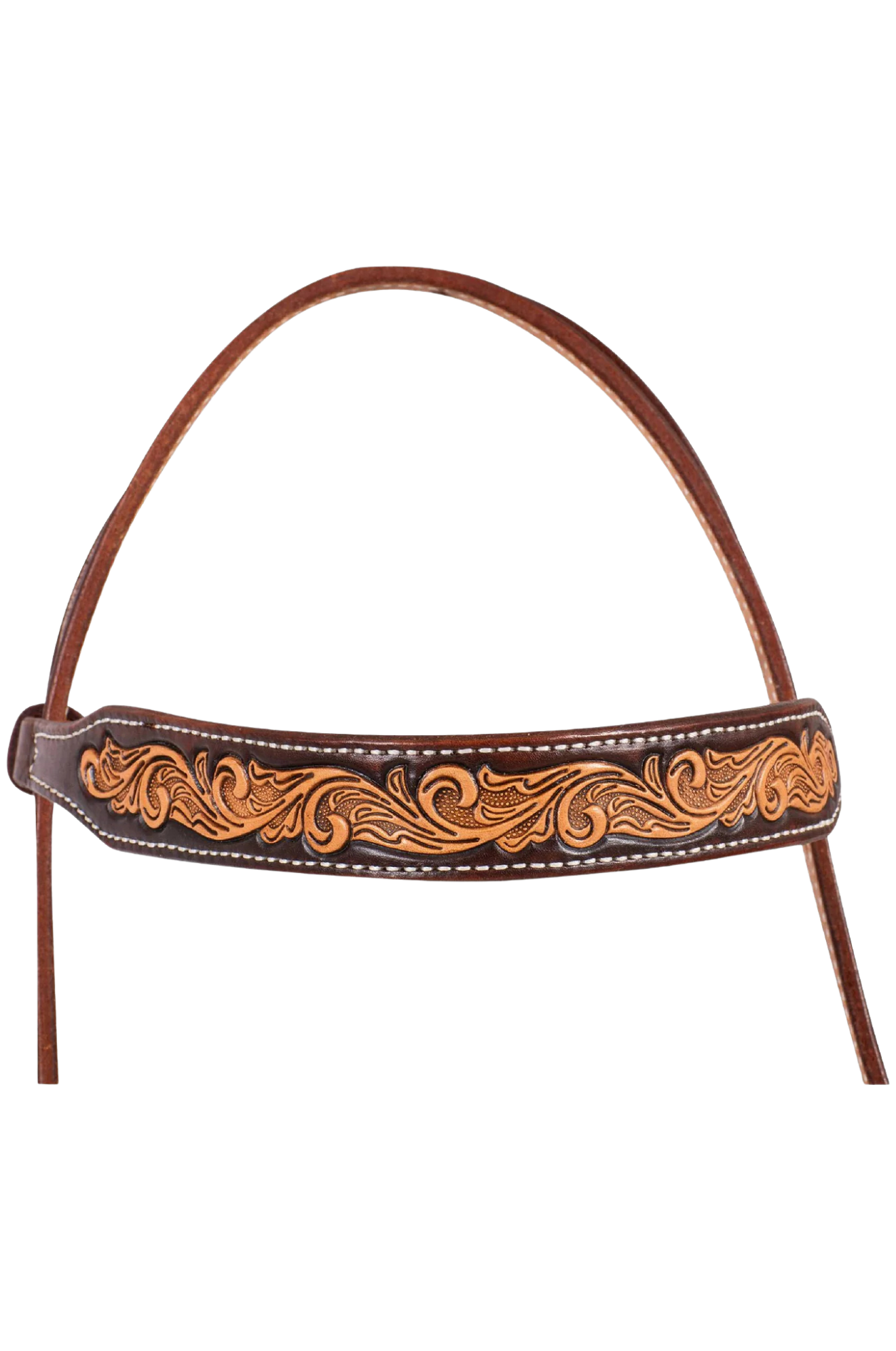 Chocolate_Framed_Floral_Browband_Headstall