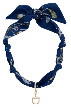 Cinnamon Horsebit Scarf Necklace
