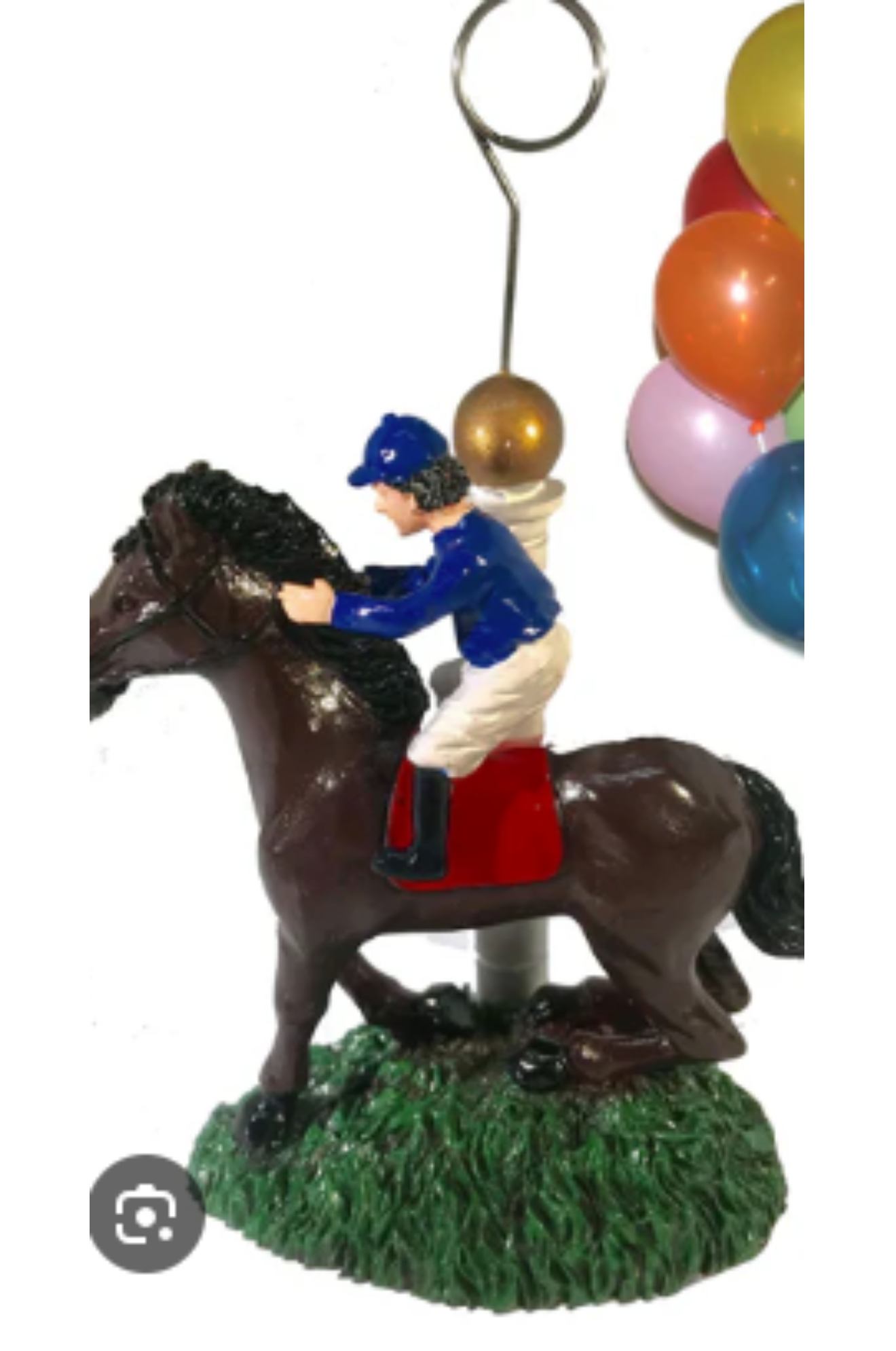 HORSE JOCKEY PHOTO HOLDER BALLOON WEIGHT