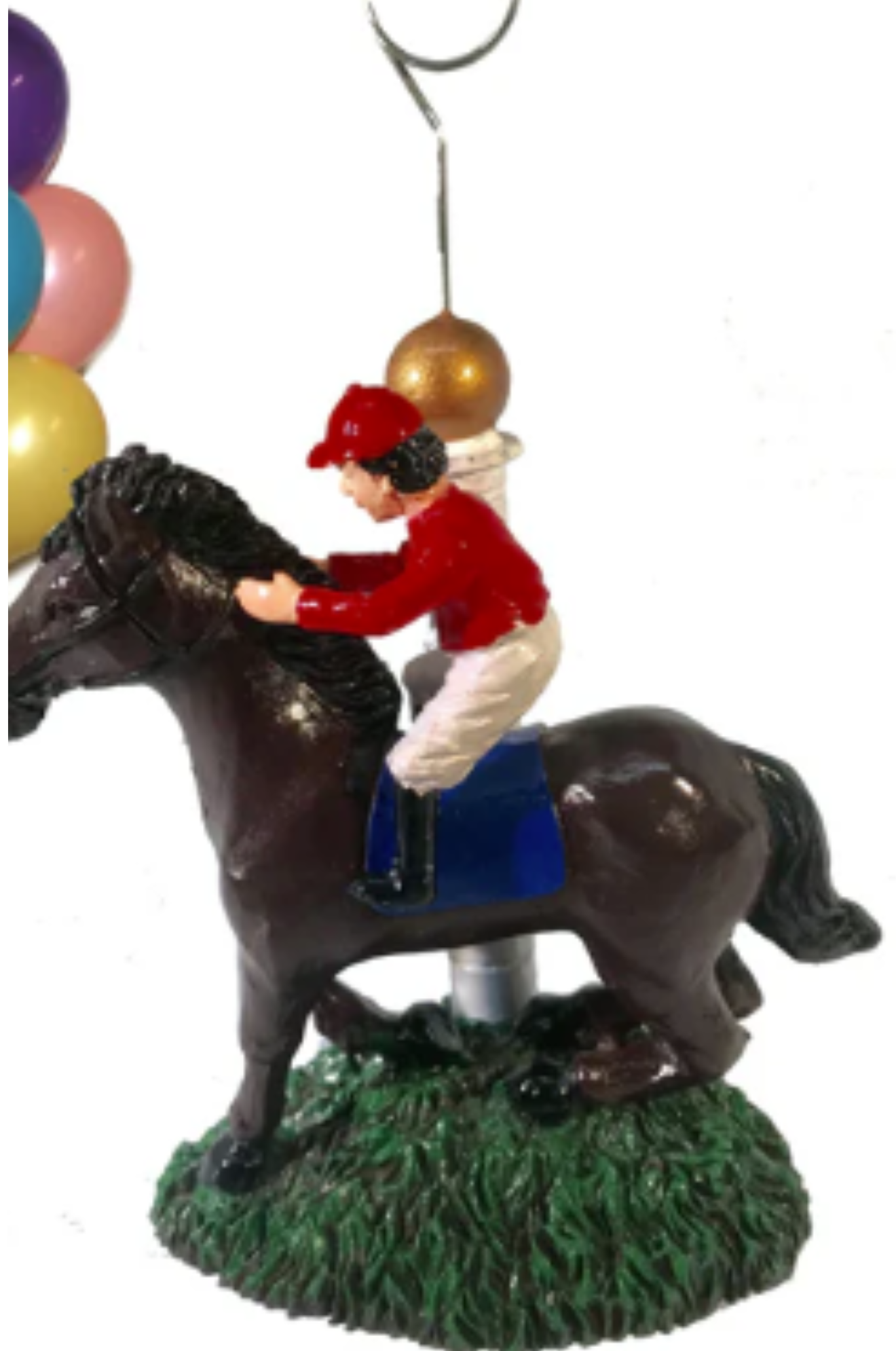 HORSE JOCKEY PHOTO HOLDER BALLOON WEIGHT