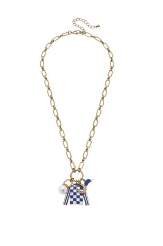 Bluebell Jockey Silk Lucky Charm Necklace