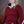Cranberry with Ivory Trey V-Neck Sweater