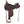 Brown leather horse saddle on a white background