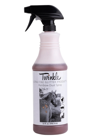 Twinkle Ultra Fine Glitter Products Rainbow Dust Spray bottle on a 