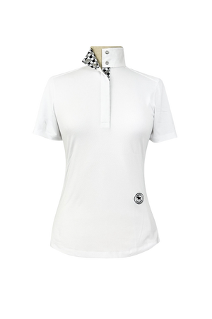 Geometric_Ladies_Talent_Yarn_Straight_Collar_Short_Sleeve_Show_Shirt_-_Black