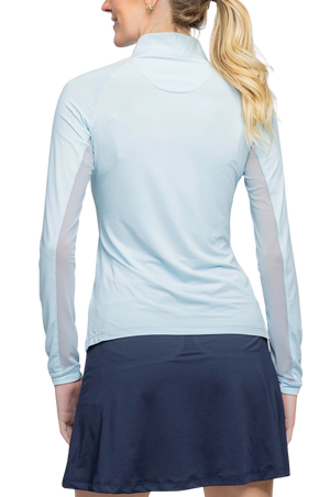 Kastel_Hamptons_Blue_14_Zip_LS_Shirt_Silver_Zipper