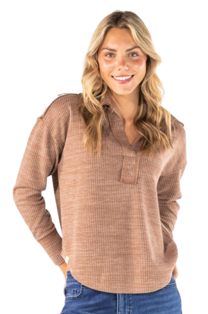 Knit V-neck Top