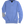 Blue sweater with elbow patches on a white background
