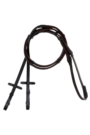 Lumiere_Leather__Rubber_Grip_Reins_Flat_with_white_stitching_Silver_Billet