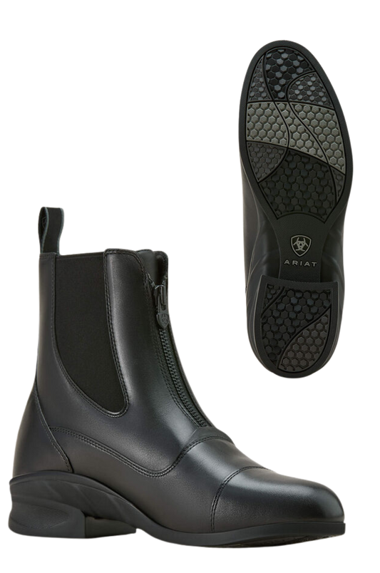 Our Heritage paddock boot is beloved for its incredible comfort, performance, and durability. So when we gave it an update, we stayed true to that original ethos. The Heritage Zip is sleek and refined, with a supple leather upper, and an all-new Duratread™ sole with rider-tested traction.