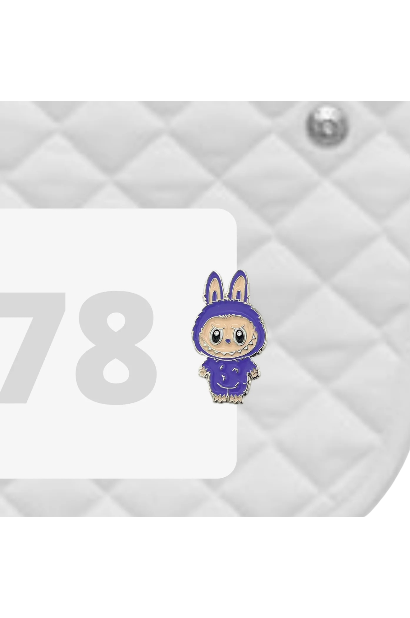 Number Pins Charms 2/Pack