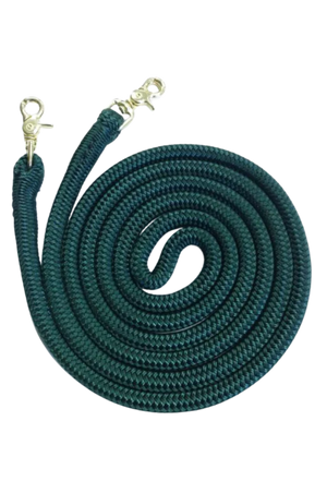 green rope reins with scissor snaps