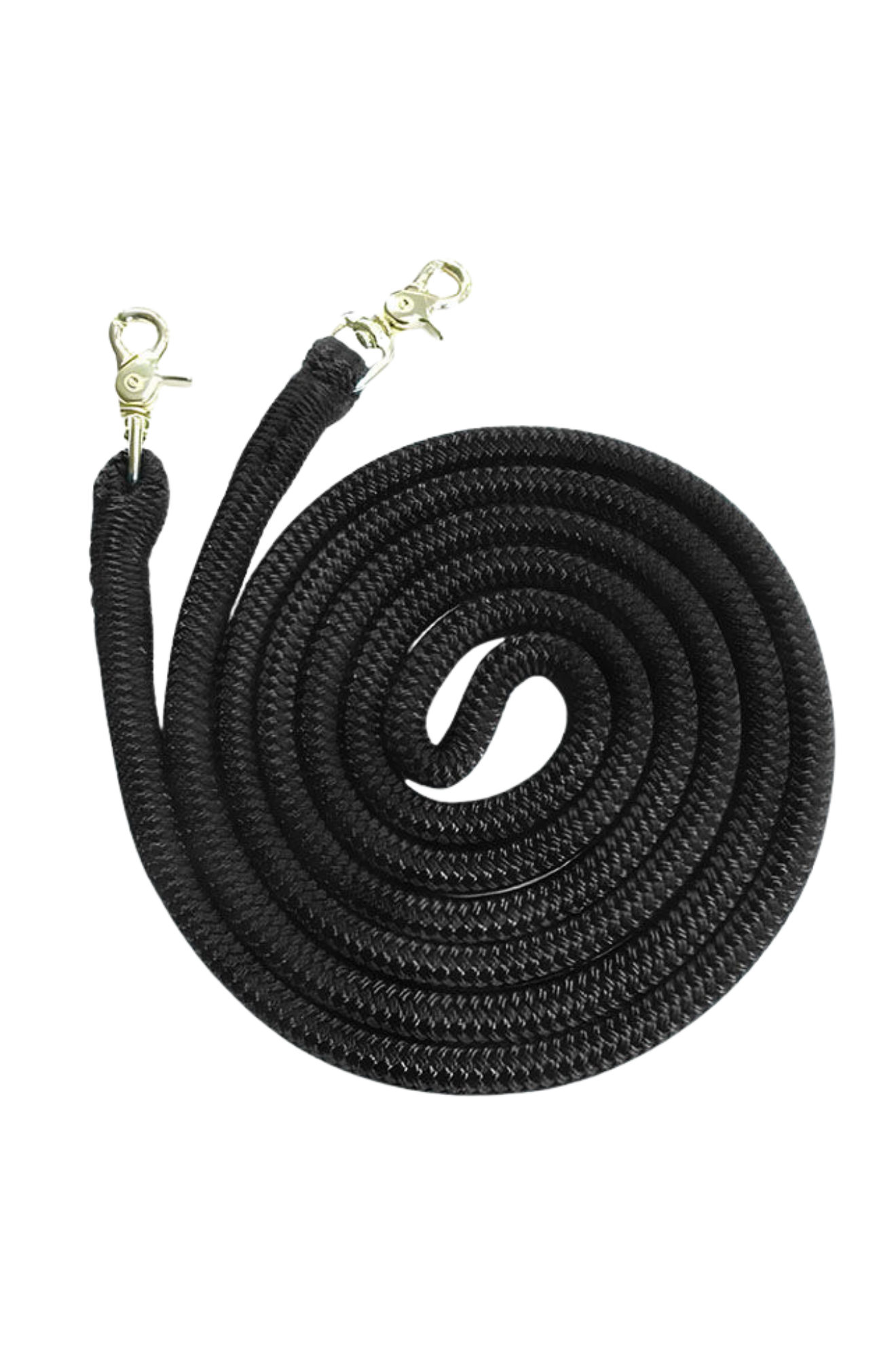 black rope reins with snaps