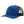 Blue cap with black mesh back on a white background