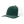 Green and white cap on a white background