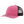 Pink and black cap with mesh back on a white background