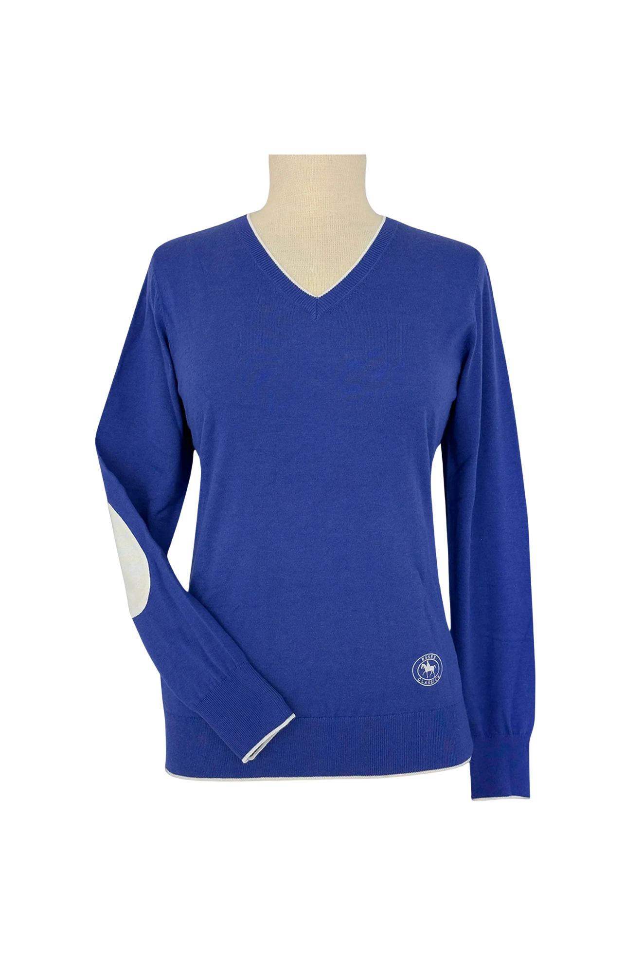 Sapphire_with_Ivory_Trey_V-Neck_Sweater