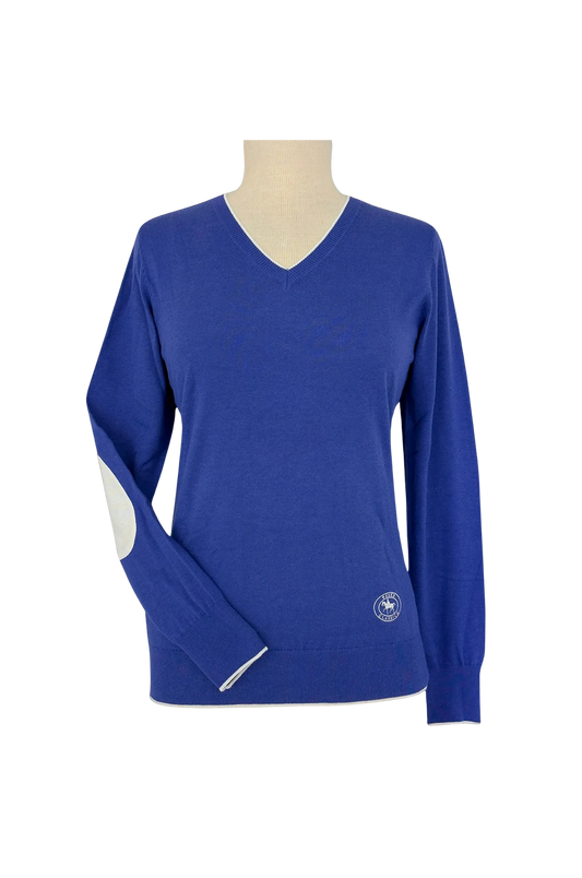 Sapphire_with_Ivory_Trey_V-Neck_Sweater